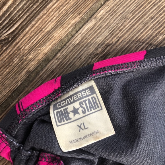 Converse Pink & Gray Triangle Tie Strap Bikini Top - Picture 5 of 9